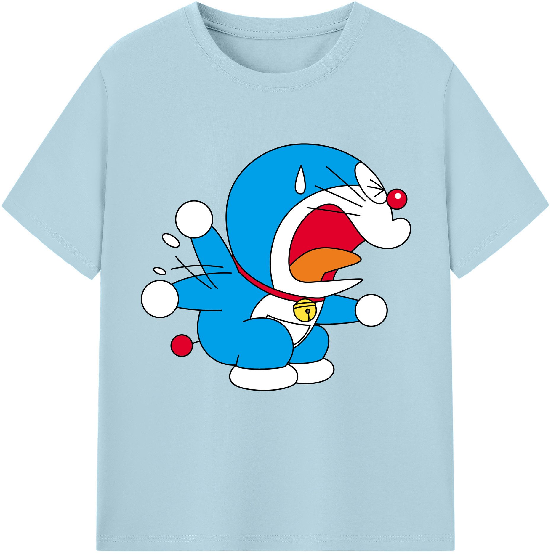 （画像用） ドラえもん Doraemon 綿100％半袖Tシャツ（フロントプリント）